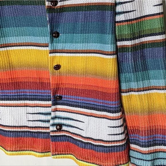 DETI Southwest Pattern Woven Button Down Cardigan size L - Picture 4 of 10